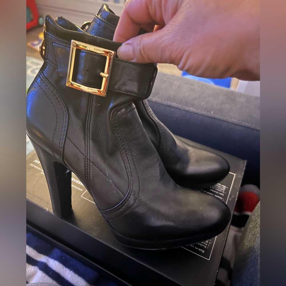 Tory Burch Shoes | Tory Burch Black Leather Boots size 7.5